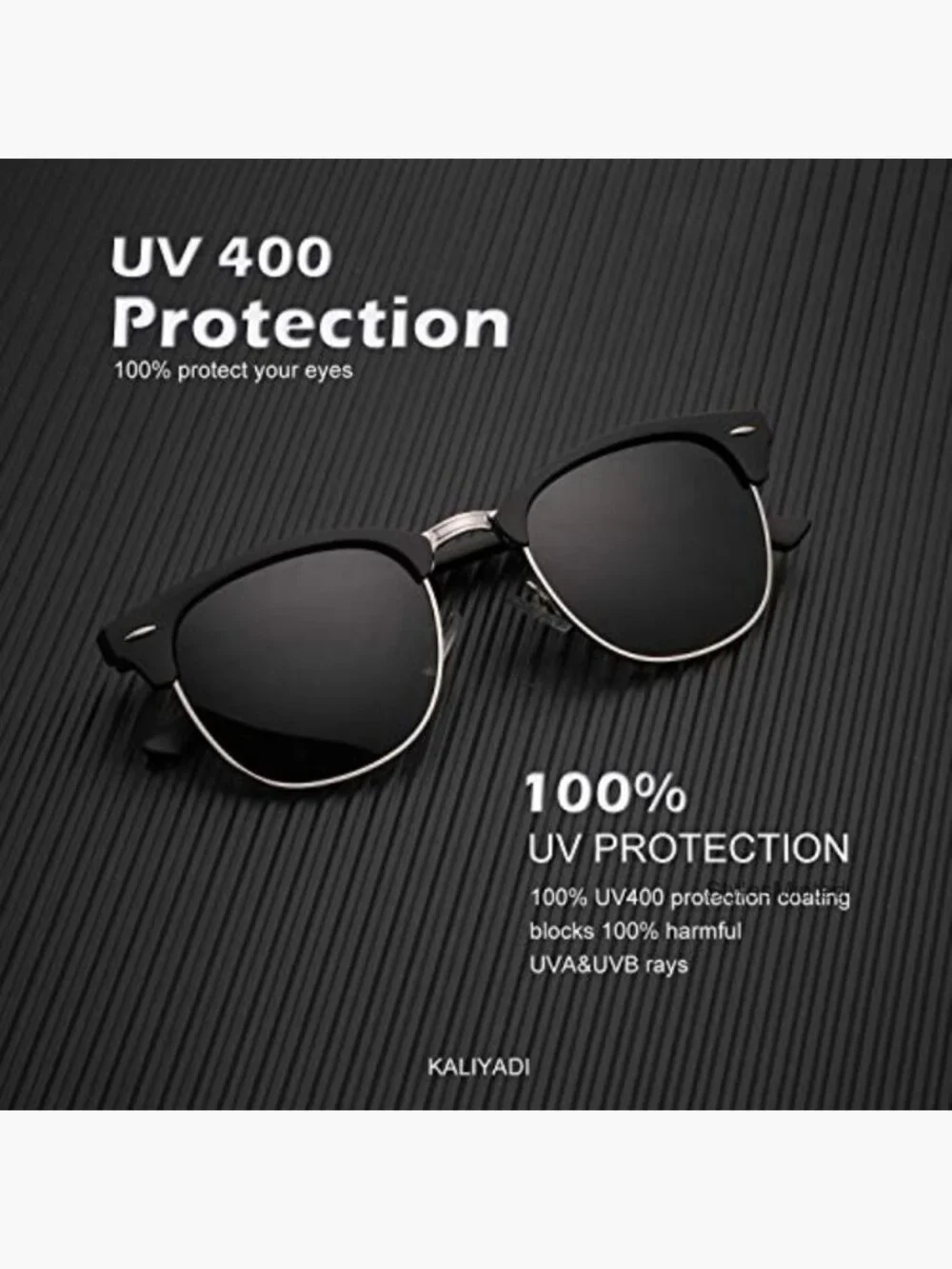 Polarized Sunglasses Men Women Semi-Rimless UV Blocking